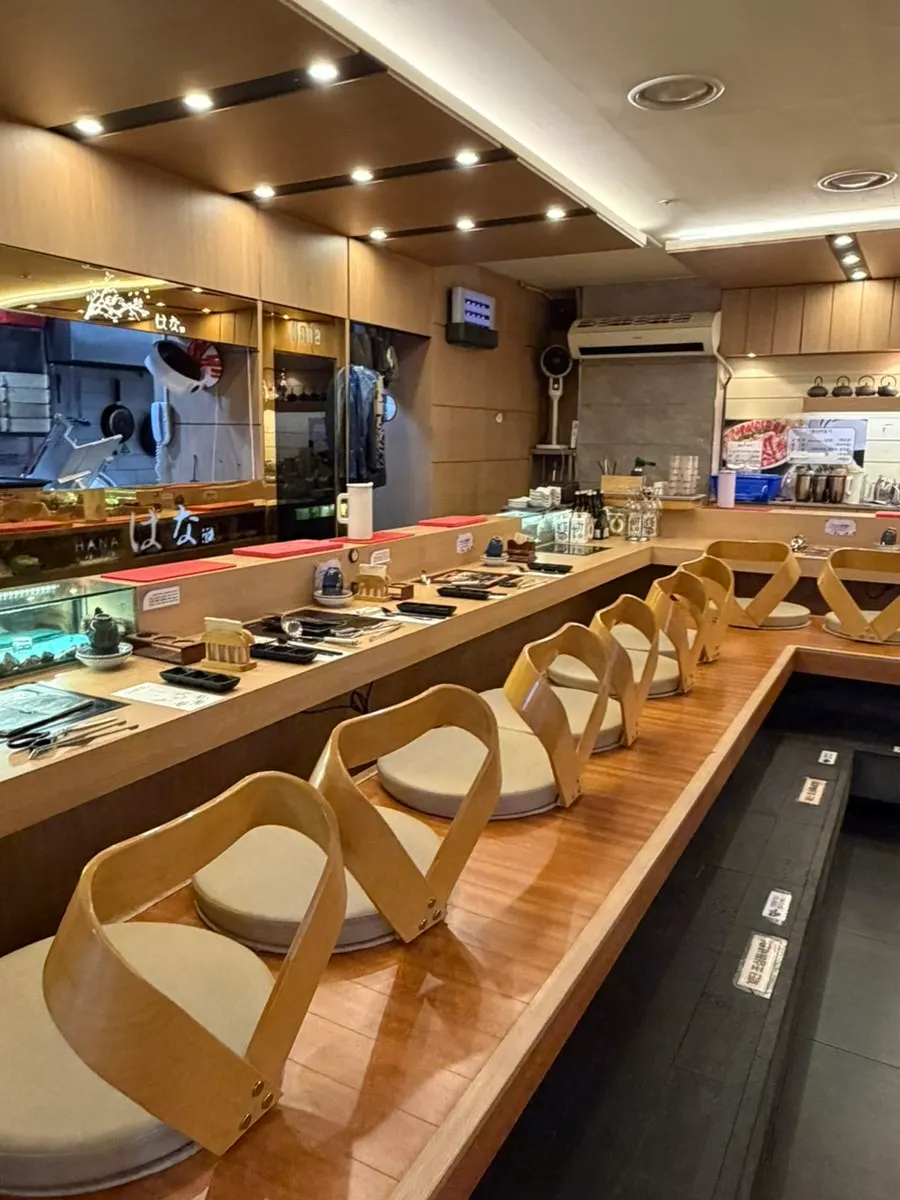 Interior with table seating and bar seats