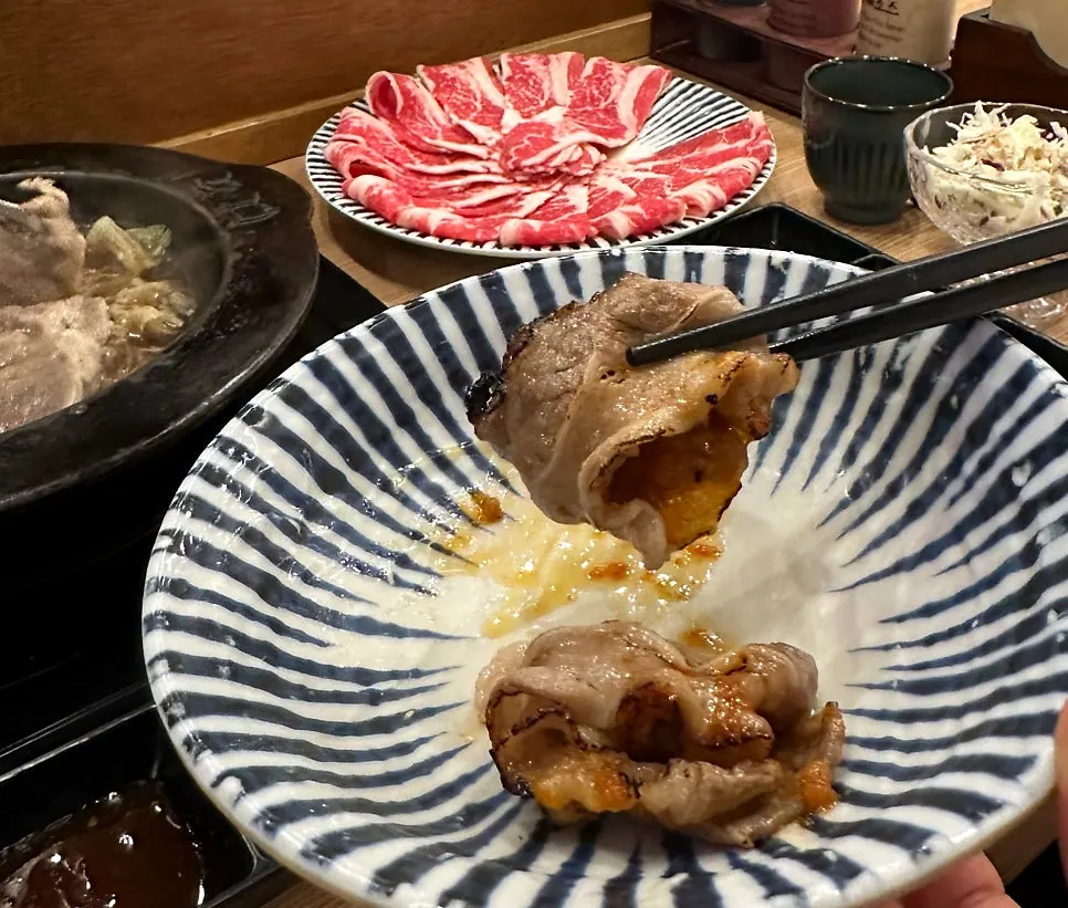 Complimentary tataki grilled over open flame