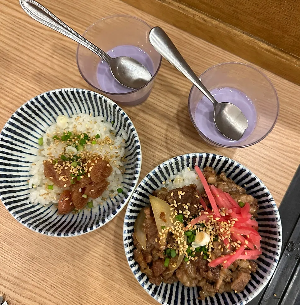Mentaiju pollack roe rice bowl included in Course A