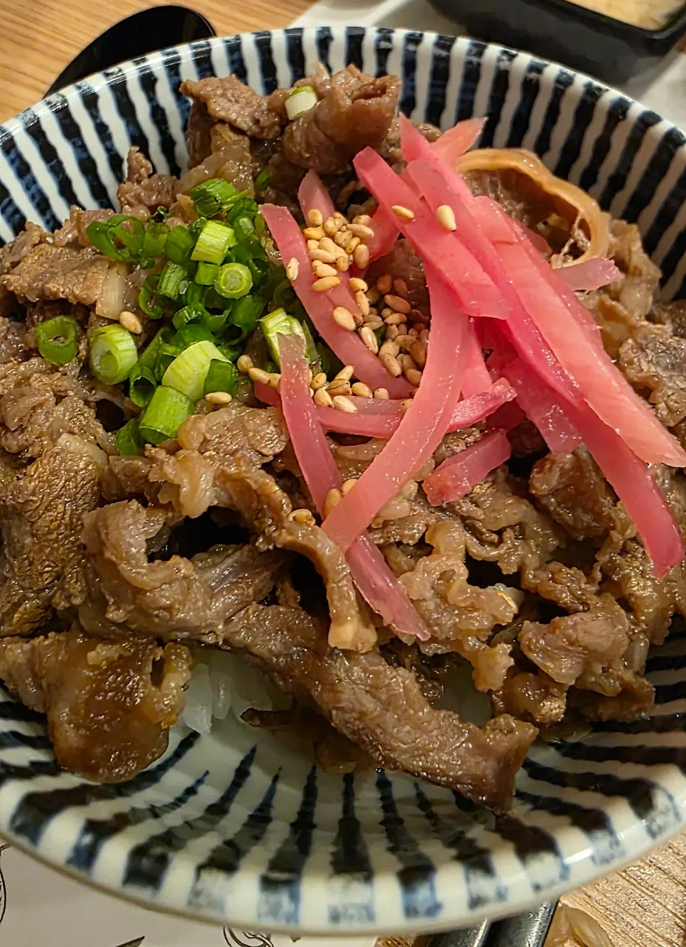 Mentaiju rice bowl topped with garnish
