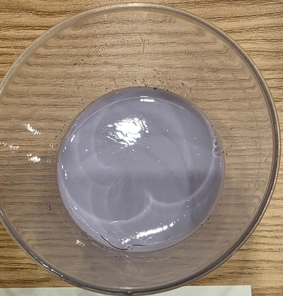 Purple ube pudding dessert