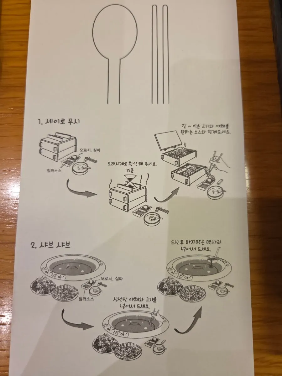 단무지와 절임고추, 샐러드 기본 찬