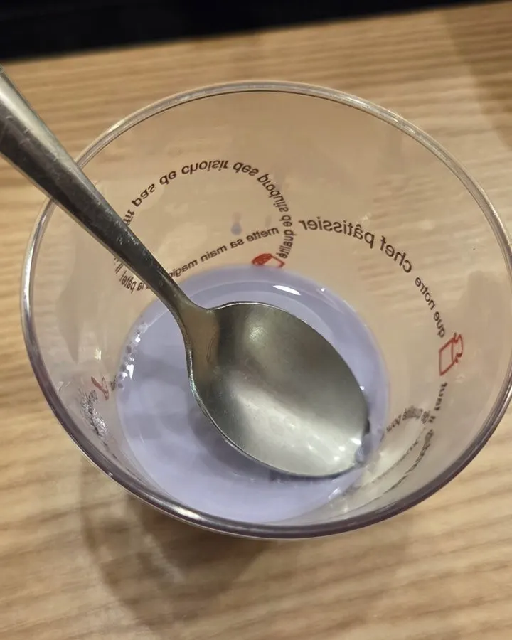 Ube pudding served as dessert