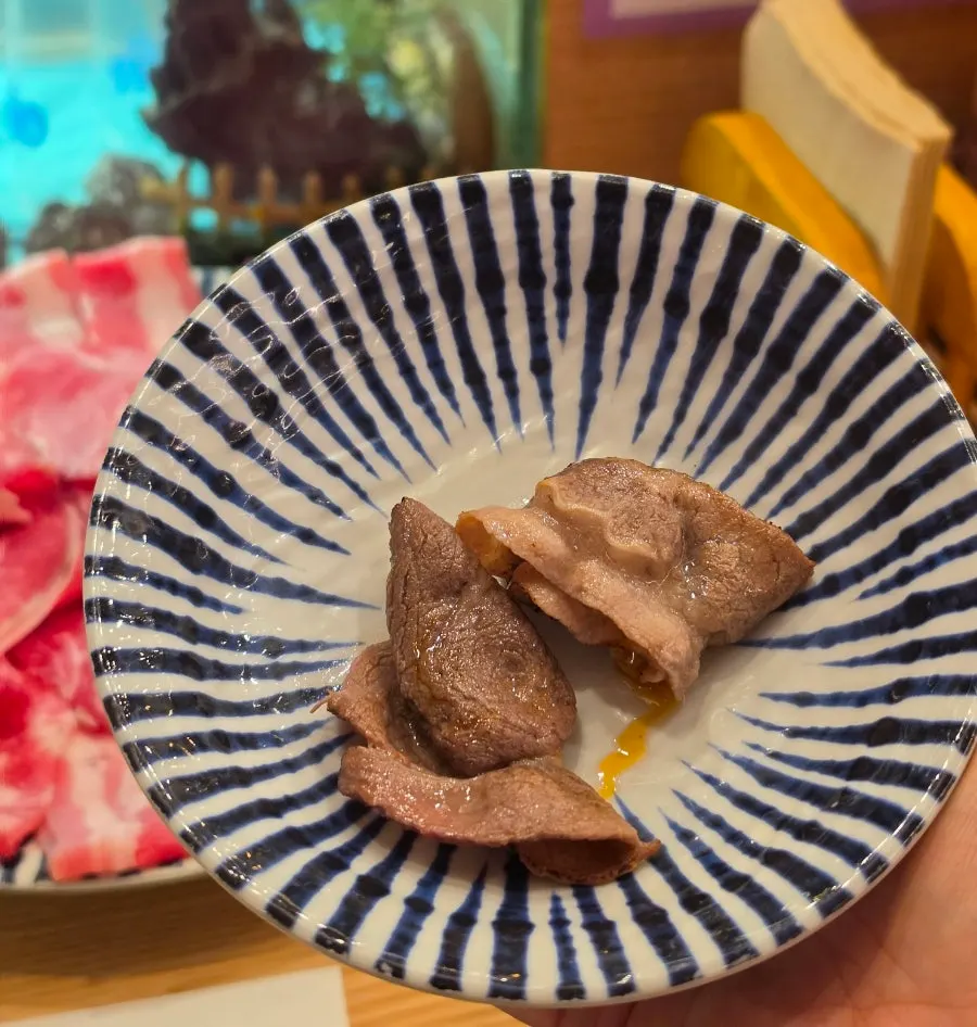 Beef tadaki seared with a torch