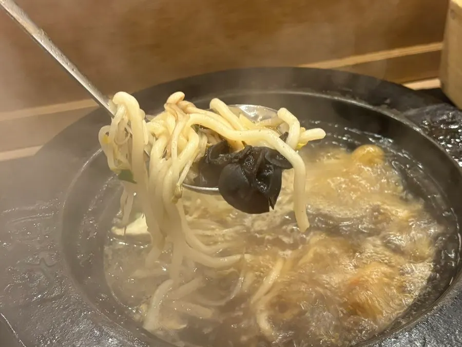 마무리로 넣은 우동사리