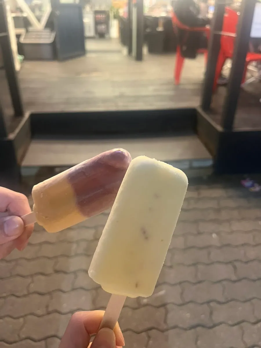 The free ice cream given out as guests leave