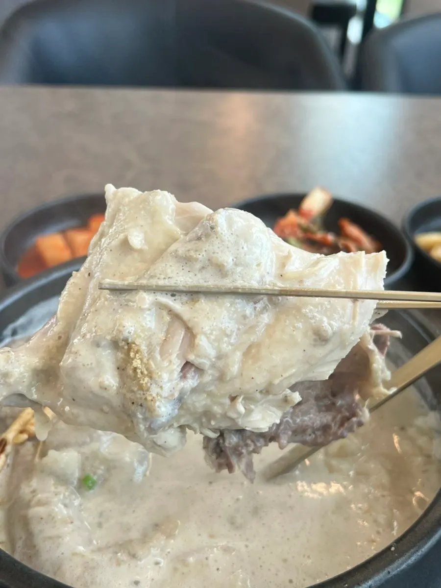 Nutty, rich perilla seed samgyetang broth