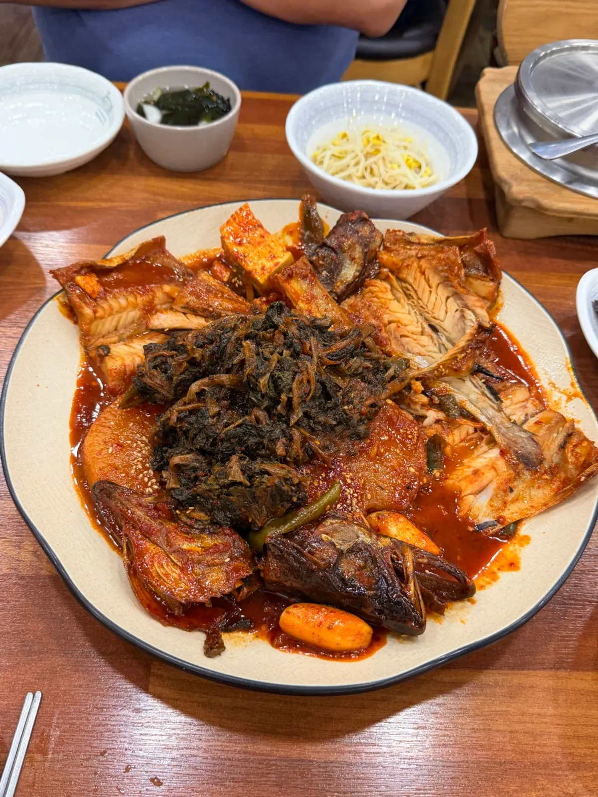 Signature braised pollock at Appa Jjim Hanam Main Branch