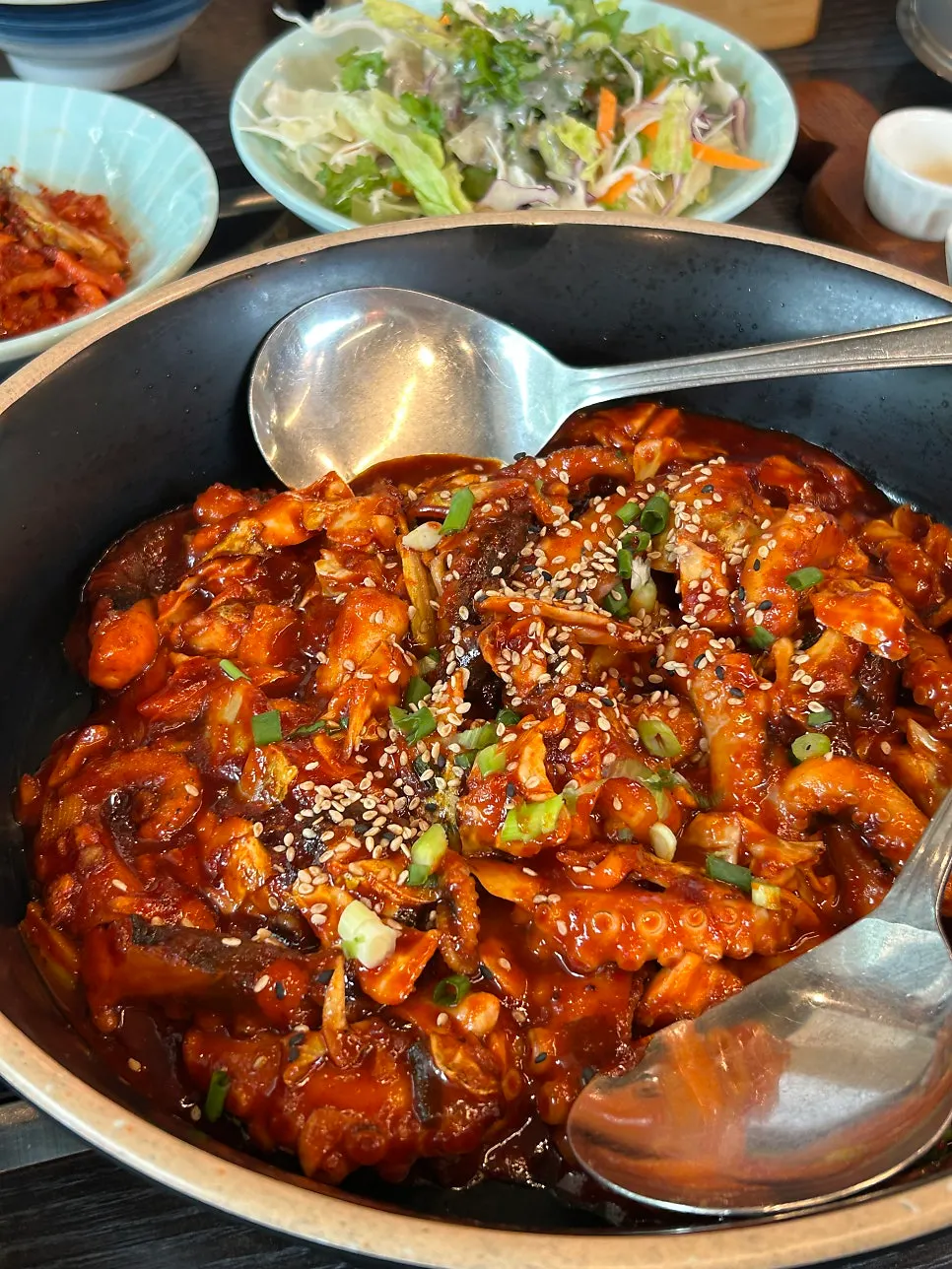 Photo introducing a visit to a jjukkumi restaurant in Hanam