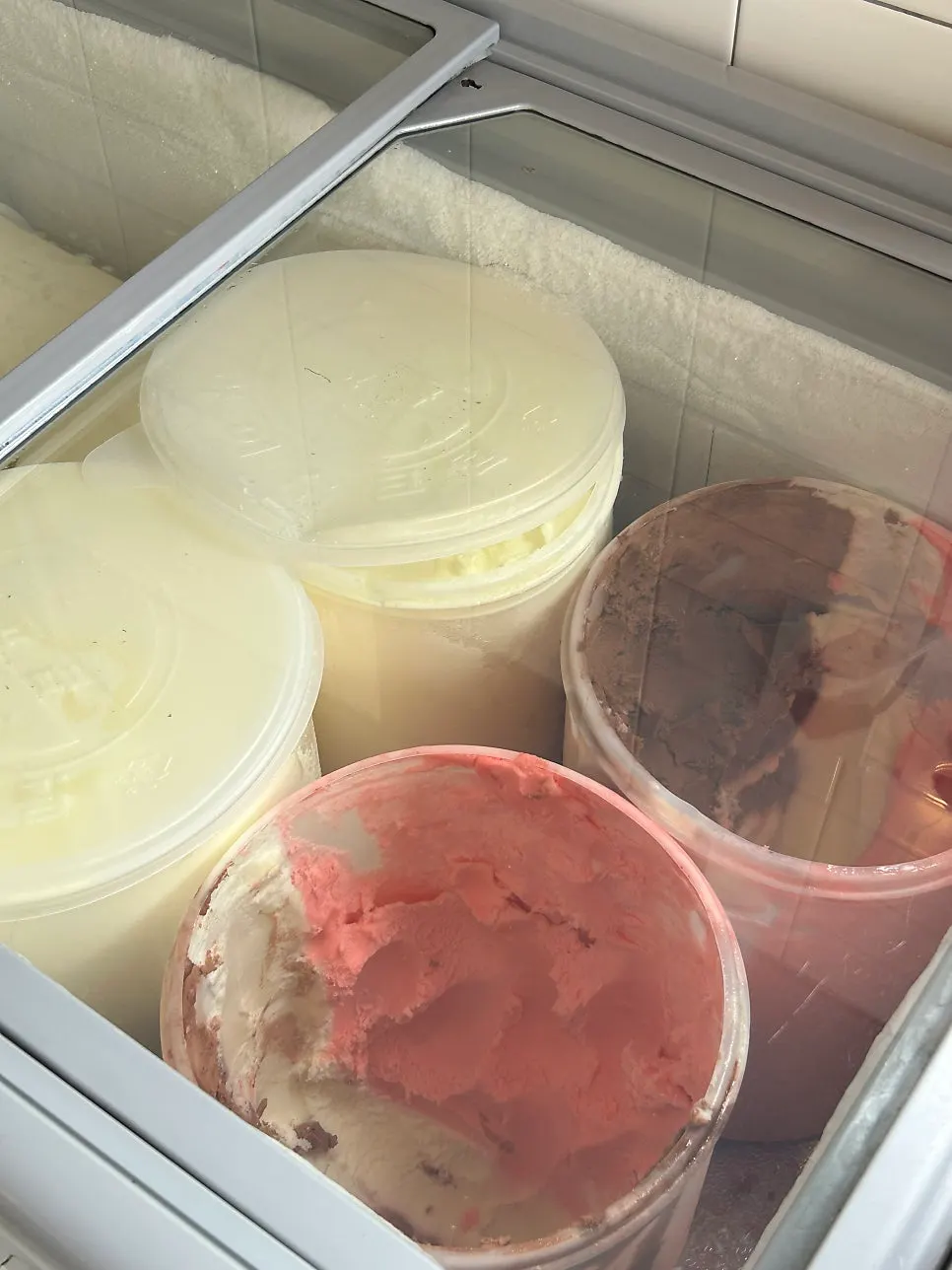 Coffee and ice cream dessert corner