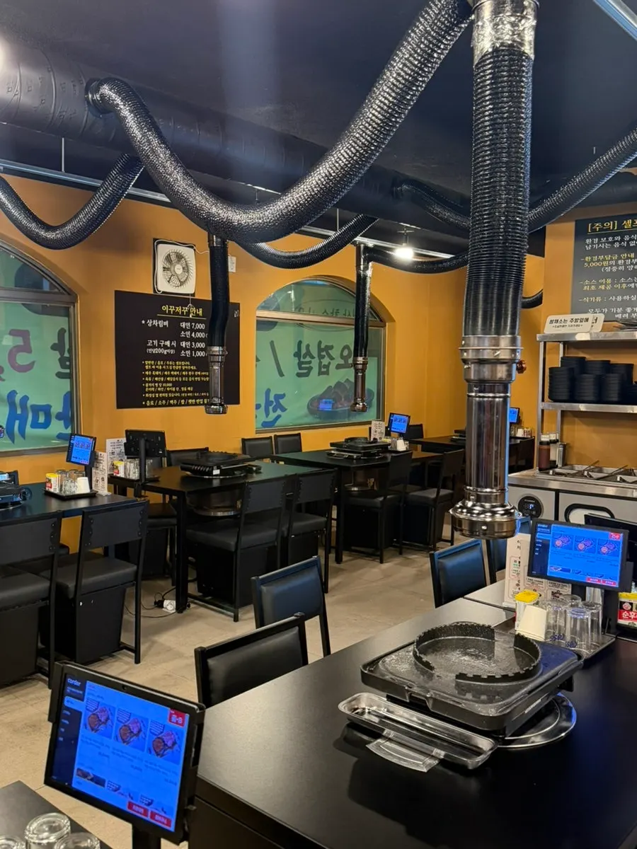 Mini convenience store corner inside the restaurant