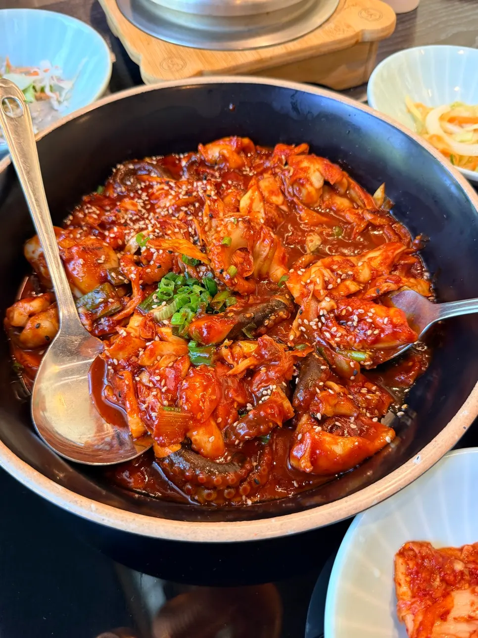 Delicious refilled side dishes