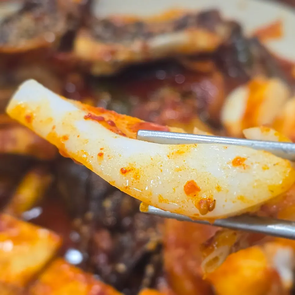 Thick cuttlefish flesh