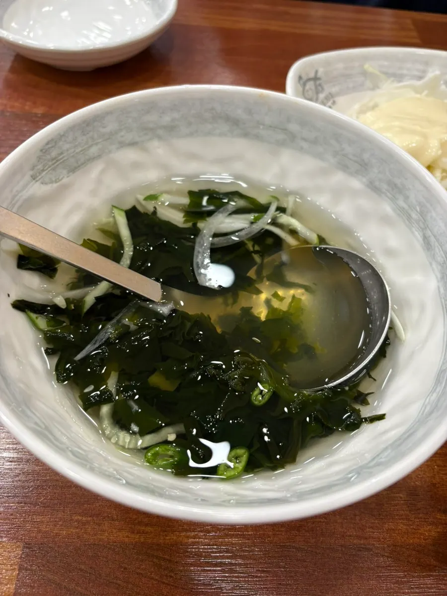 아빠찜 본점 기본 반찬 클로즈업
