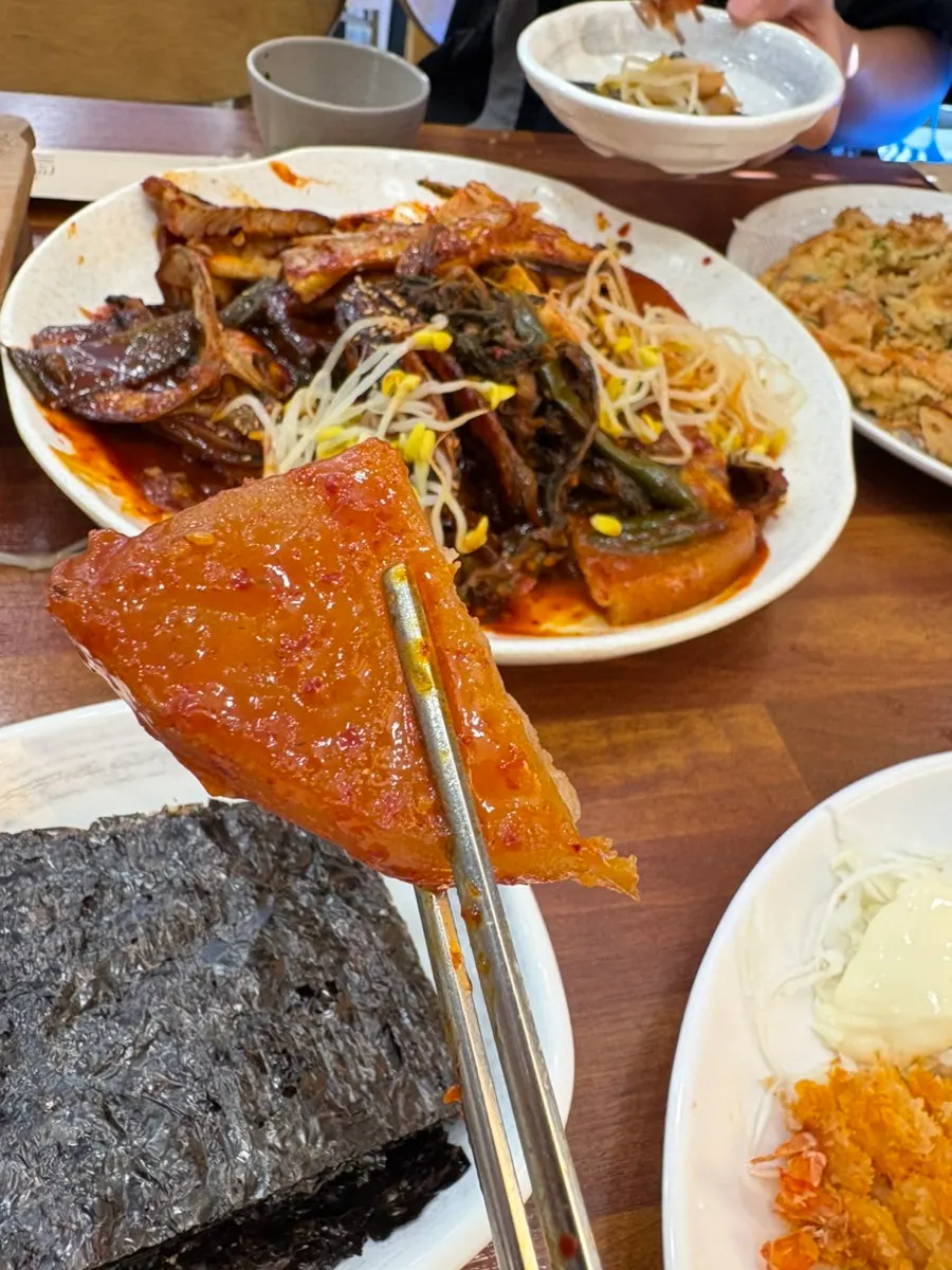 양념이 밴 코다리 살 클로즈업