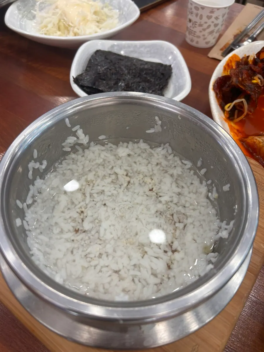 Pressure-cooker rice for two people