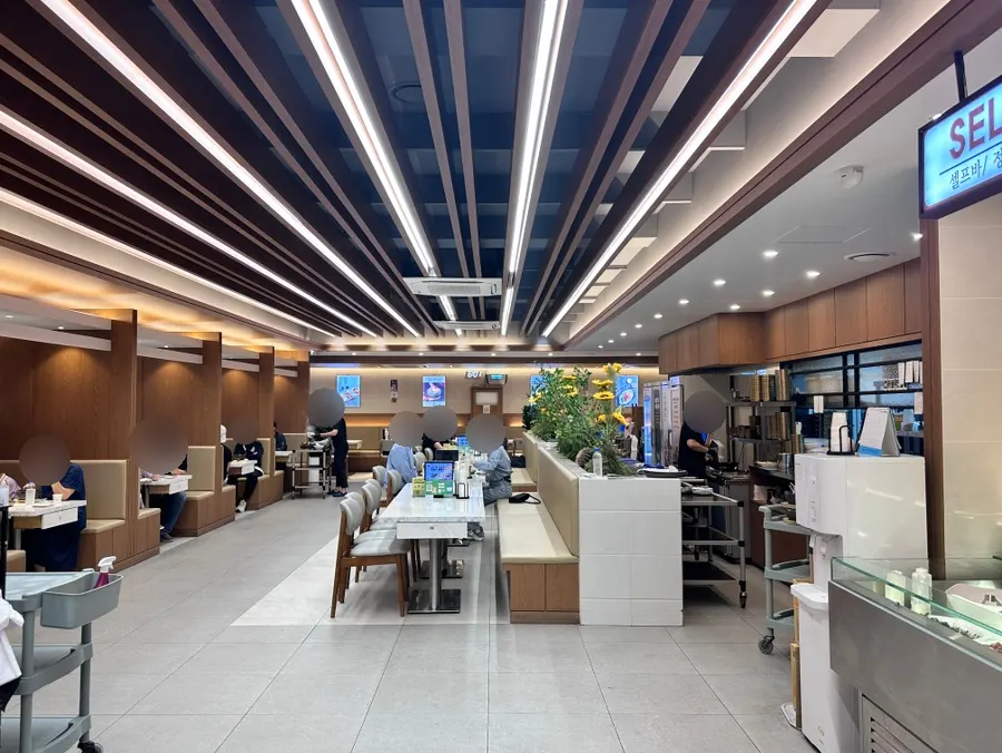 View of the hall and seating at the Hanam Misa Main Branch