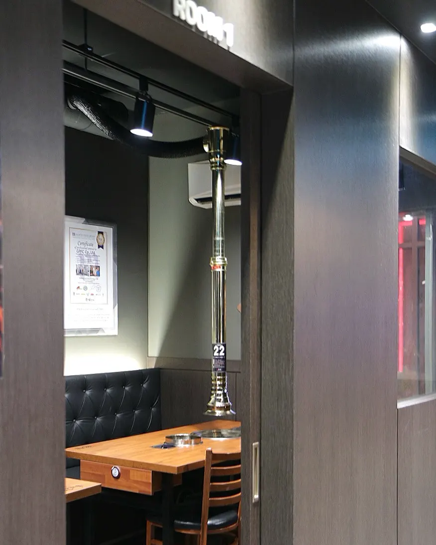 Private room seating for group gatherings