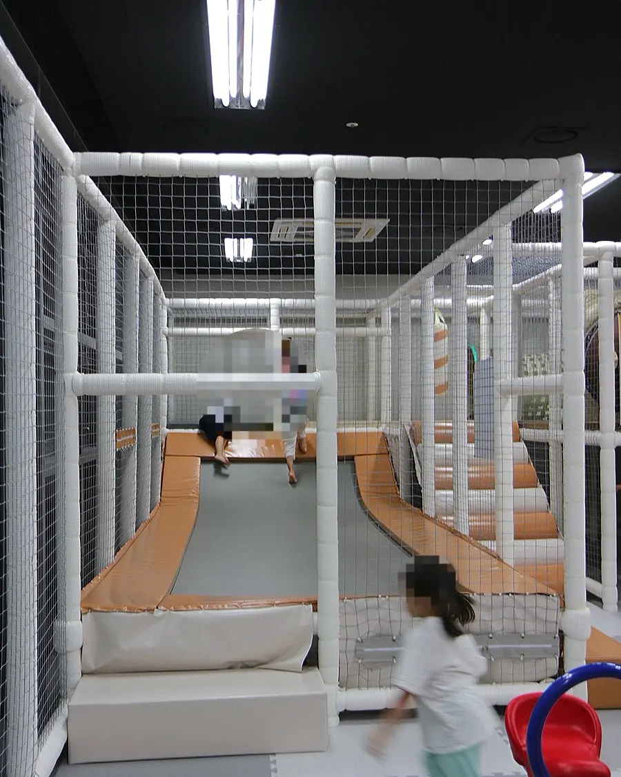 Interior of the spacious, pleasant kids' room