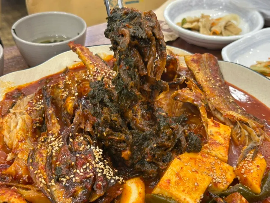 매콤달콤한 양념의 코다리조림