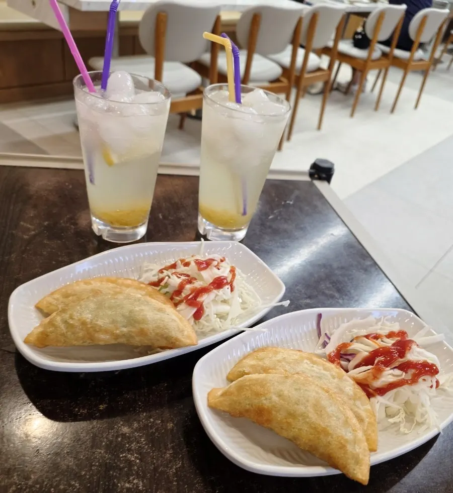 Fried dumplings received with the Naver Reservation coupon