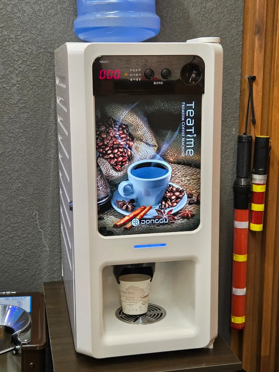Coffee vending machine in the restaurant