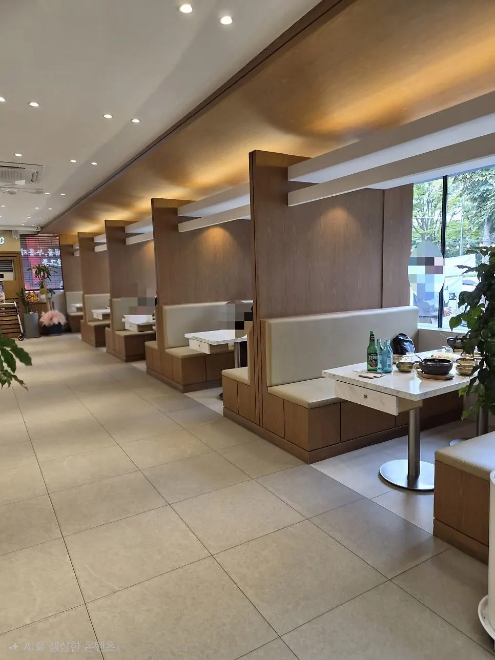Weekend lunch atmosphere with family diners