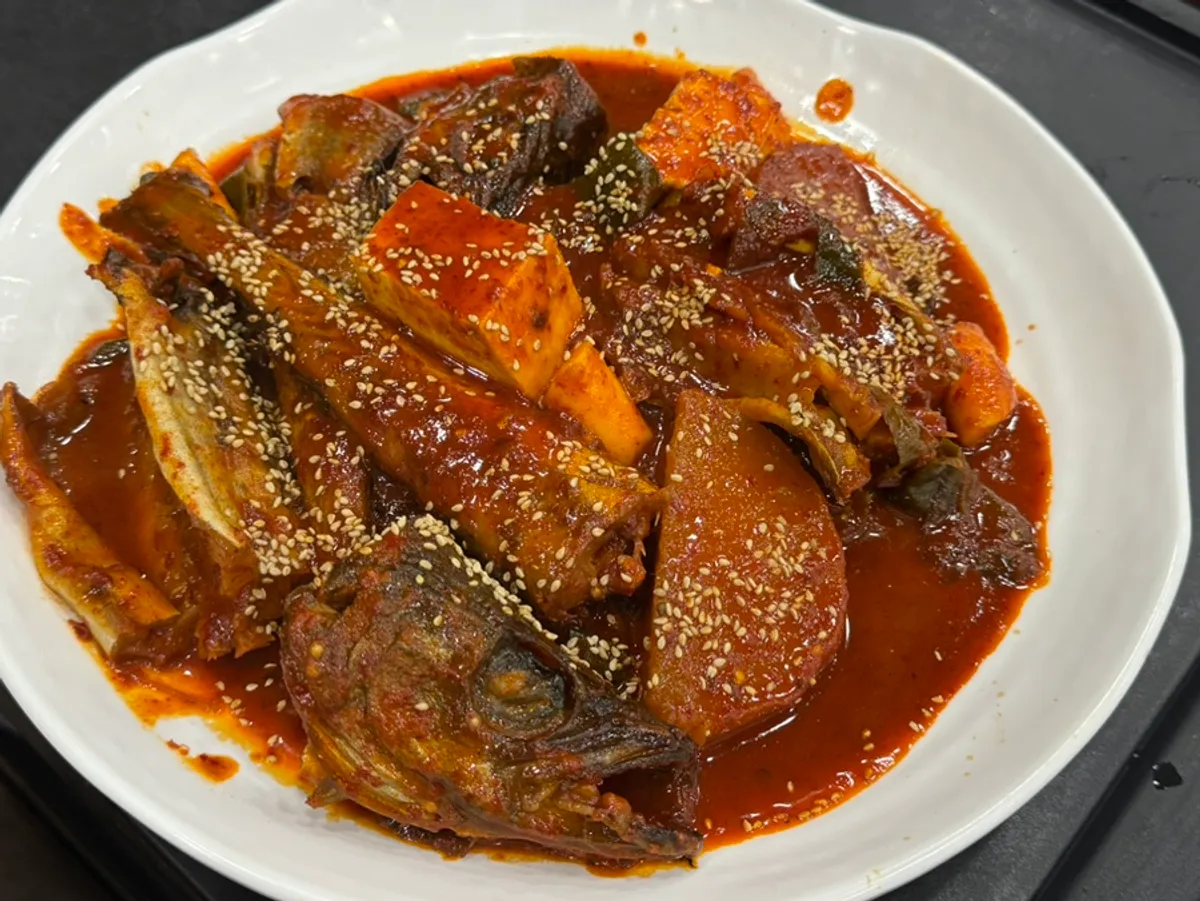 하남 아빠찜 본점 시래기 코다리조림 상차림