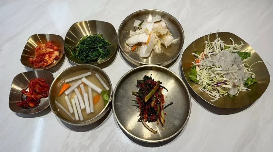 Table spread with an assortment of side dishes