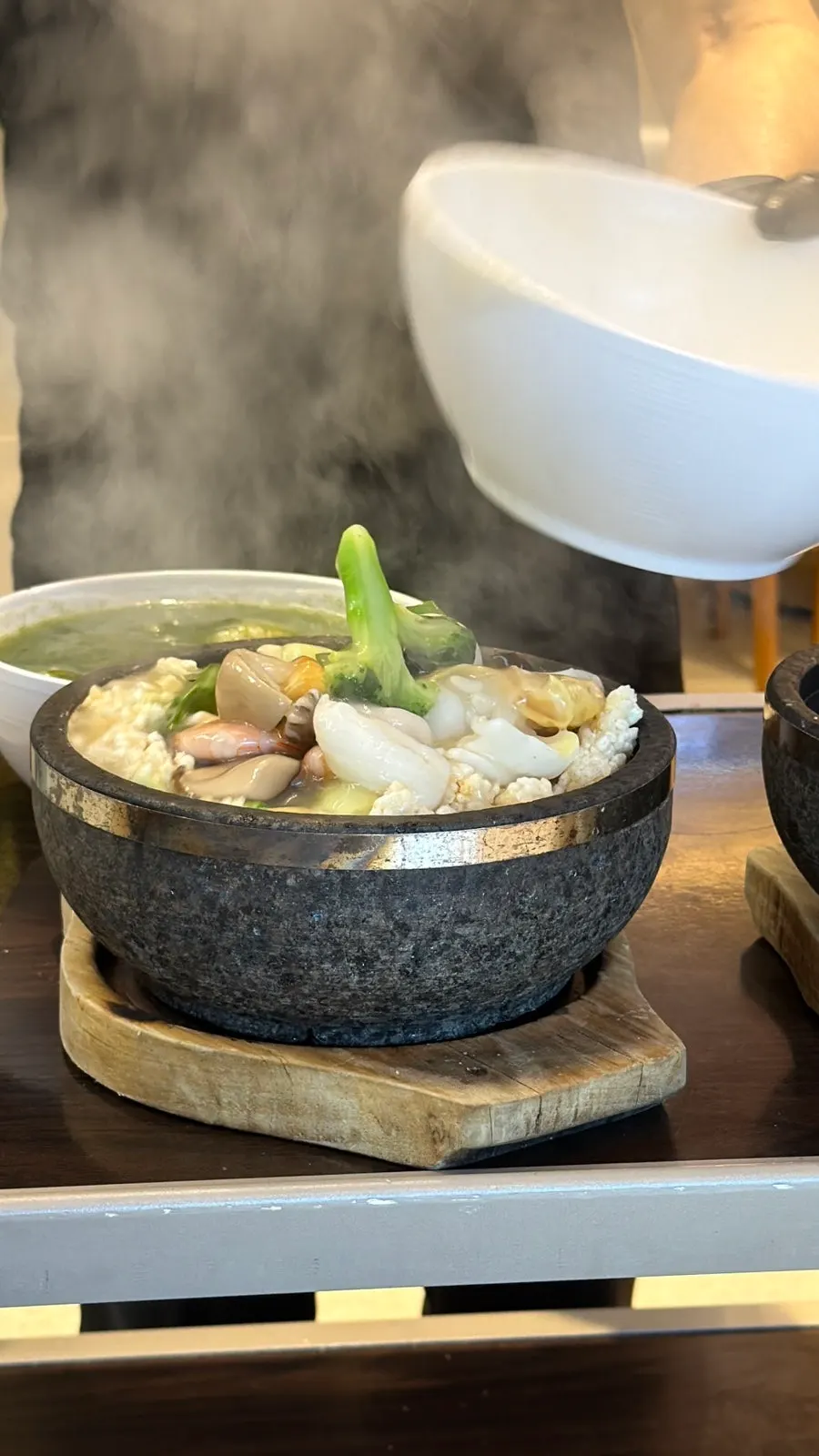 Nurungjitang served in a stone pot