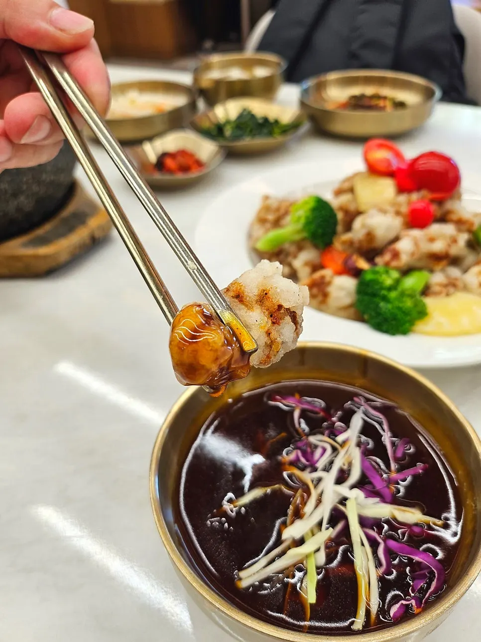Close-up of crispy tangsuyuk