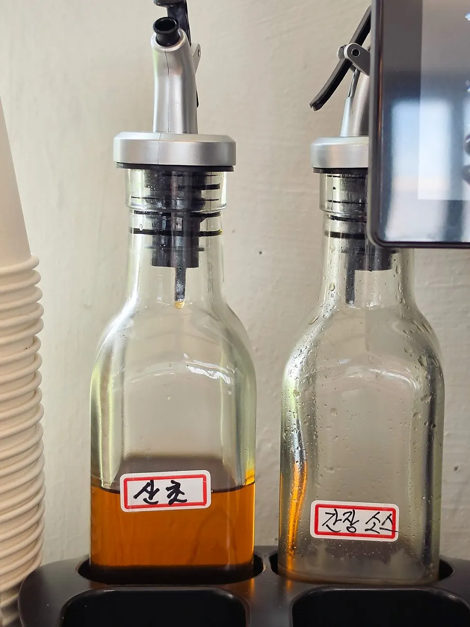 한방 문어 우골탕 주문 후 테이블