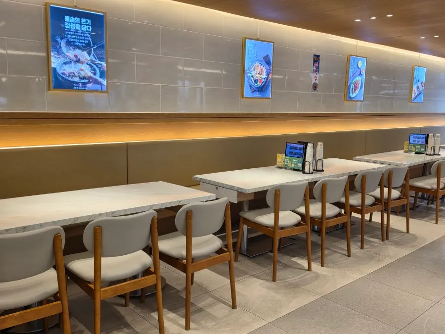 Clean interior tables