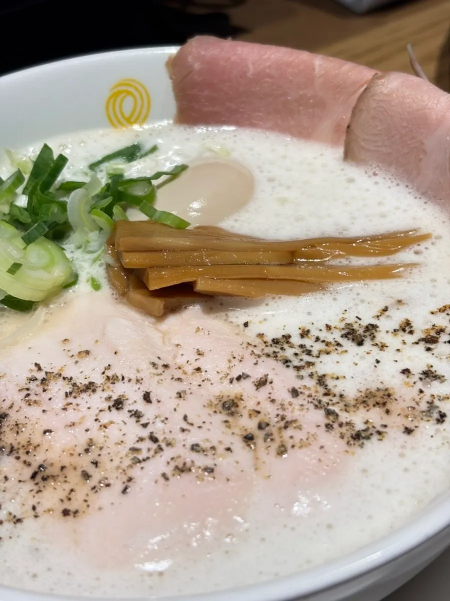 Tori paitan ramen with added menma