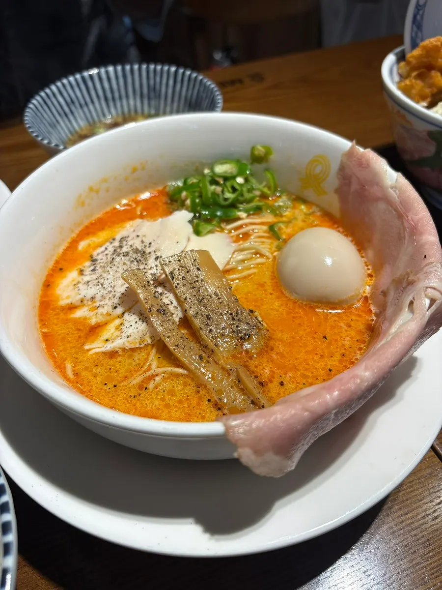Spicy ddangcho tori paitan ramen