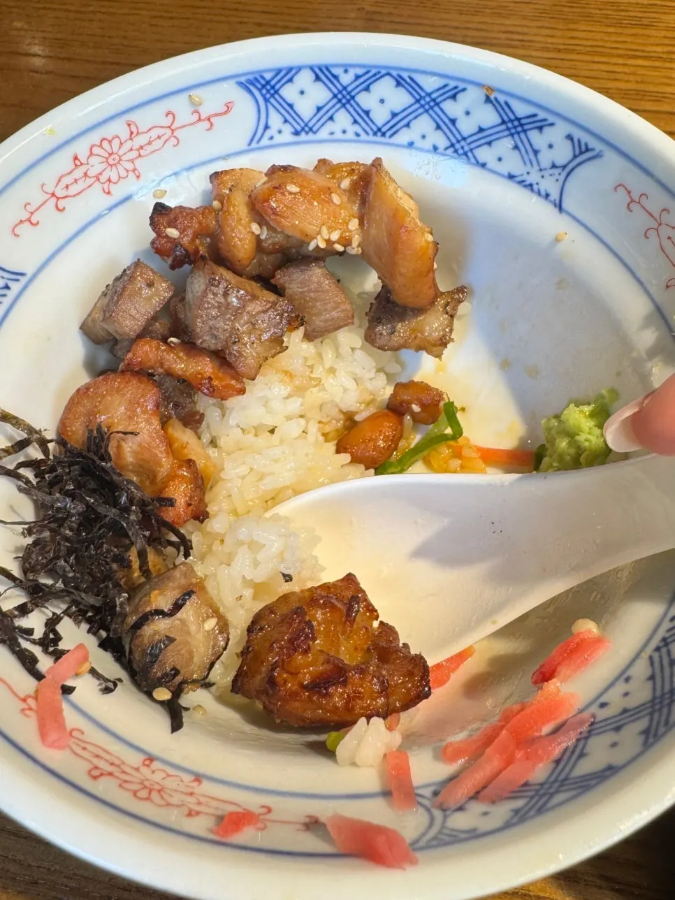 Yakitori don topped with grilled chicken