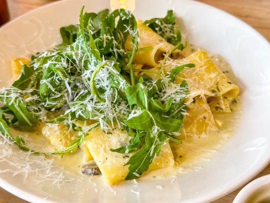 Truffle mushroom cream pasta