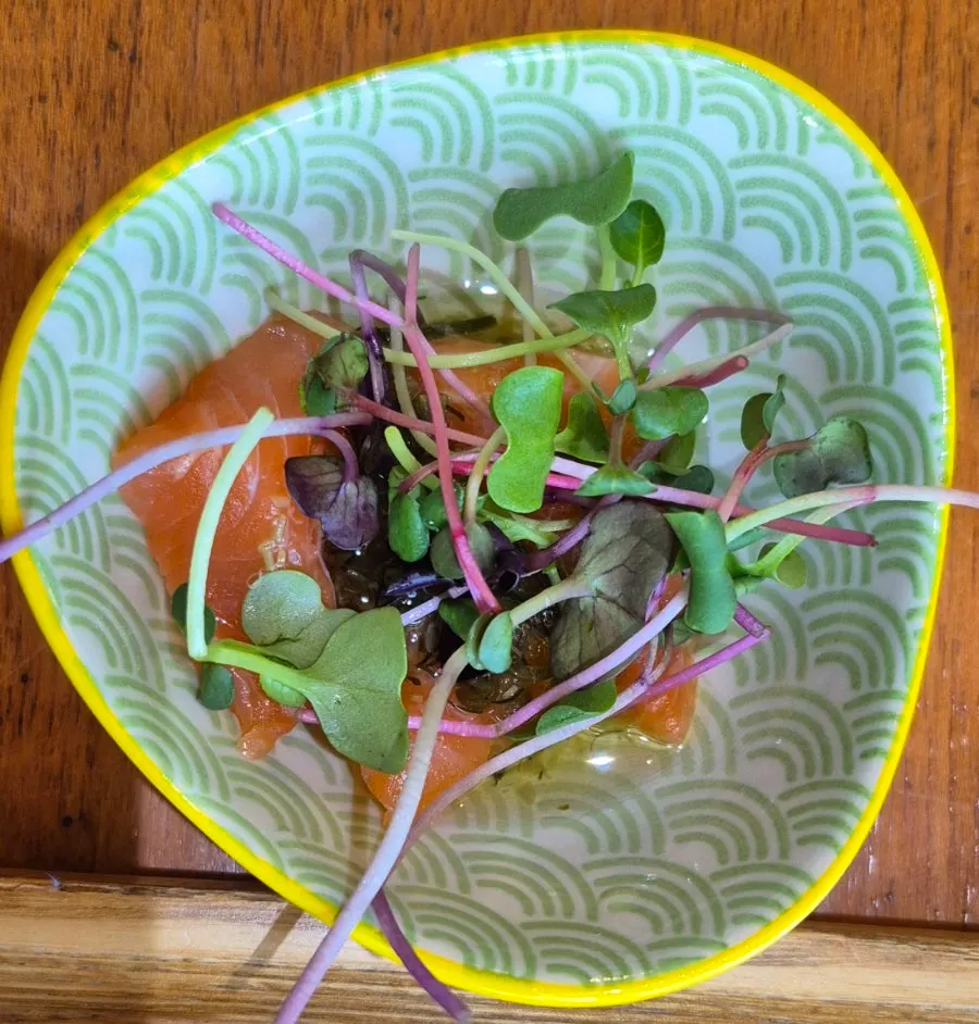 Notice about the salmon carpaccio coupon