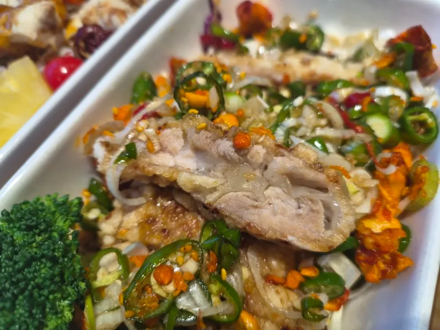 Crispy fried chicken for the yurinki