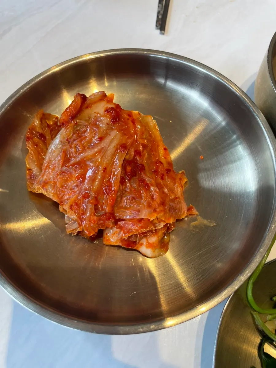 Dongchimi and white kimchi side dishes