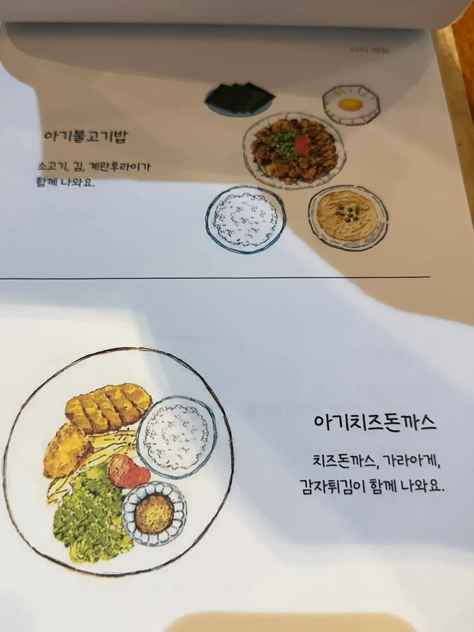 Papan pengenalan komposisi menu Roi Sikdang