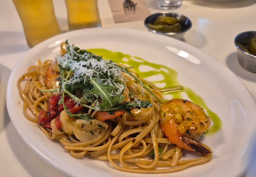 A beautifully plated dish from The Pizzeria Market