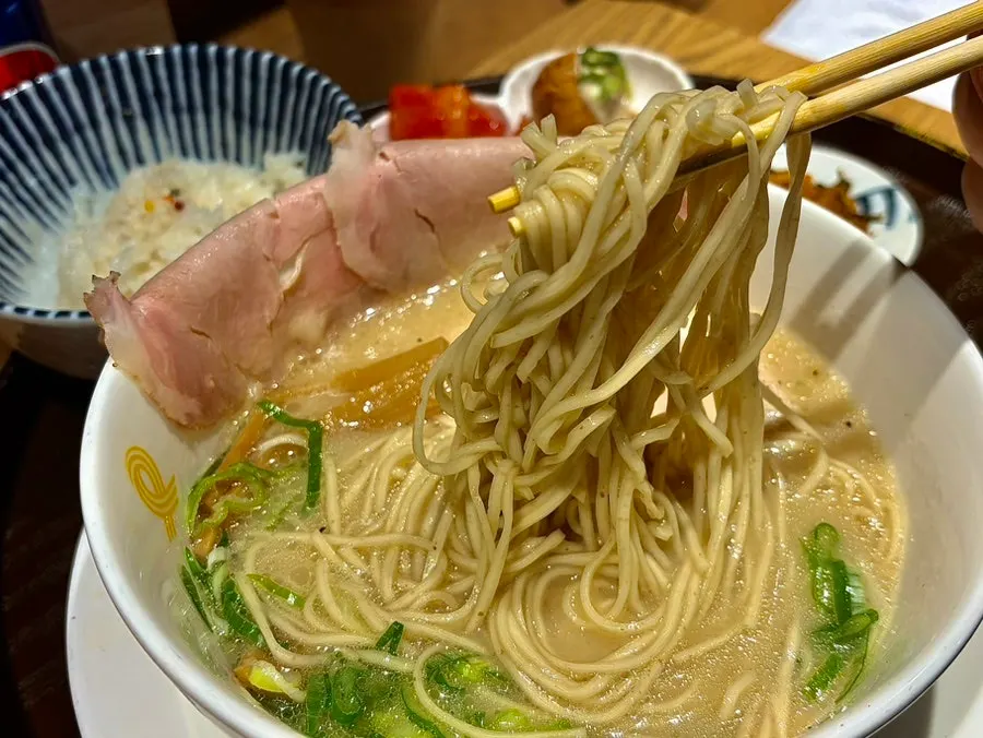 꼬들한 통밀 생면 라멘