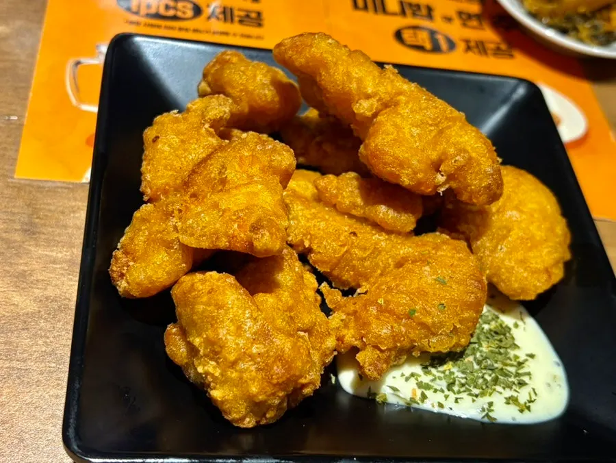 바삭한 치킨 가라아게