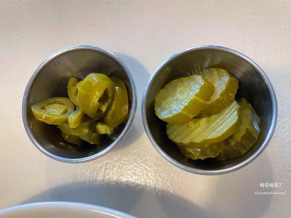 Thick-cut pickles made with dill herb