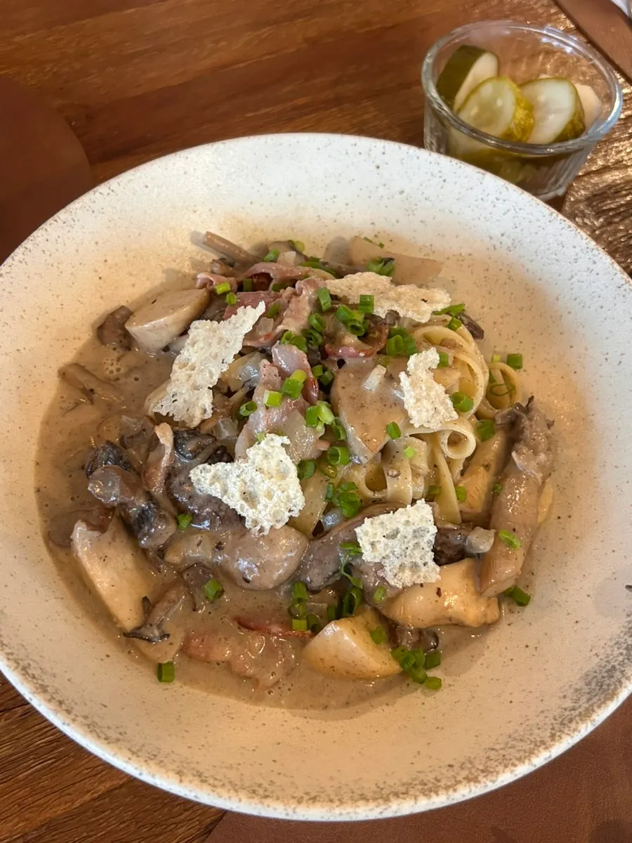 Bokkeriu's truffle mushroom pasta