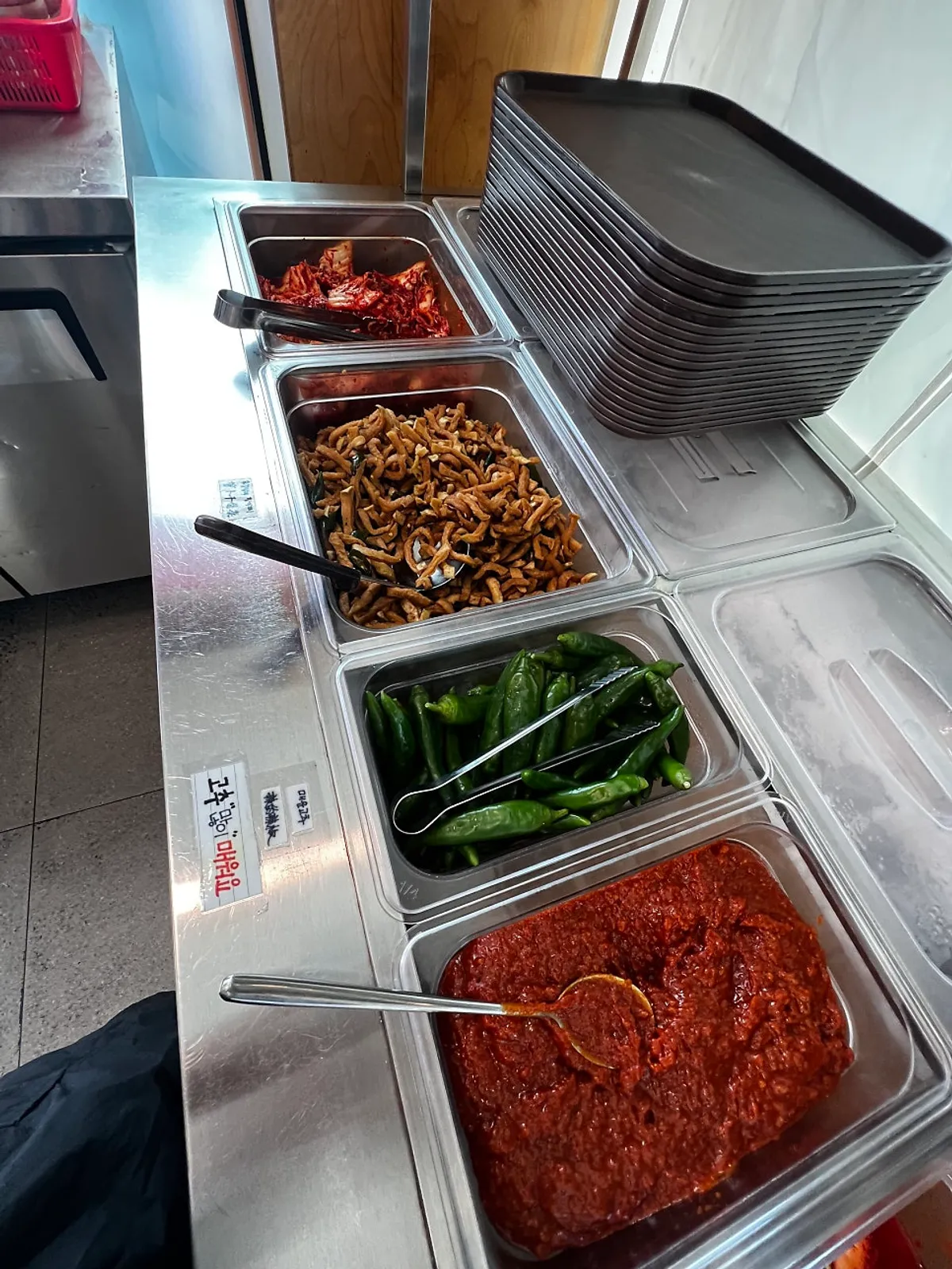 한담국수 곽지애월점 고기국수 메뉴판