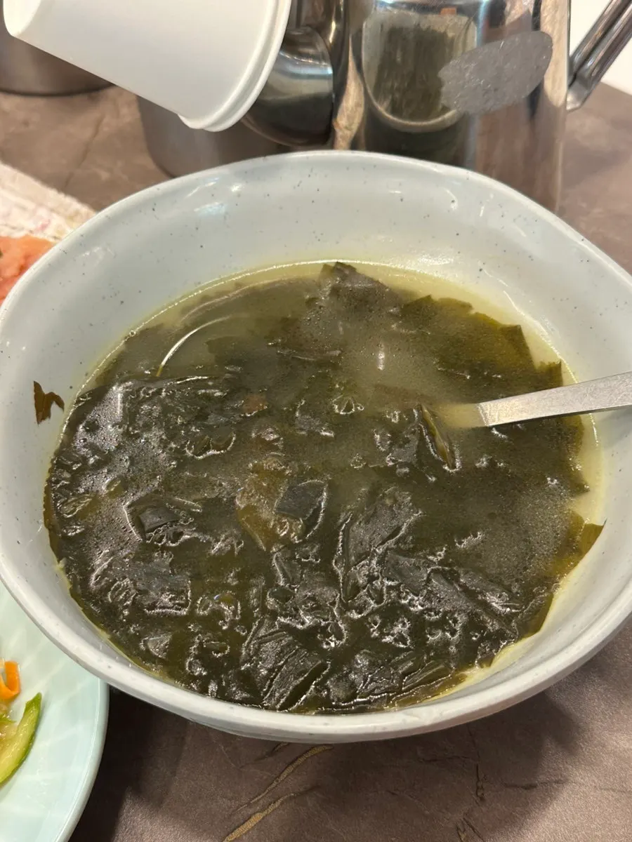 Pollack roe served as a side dish