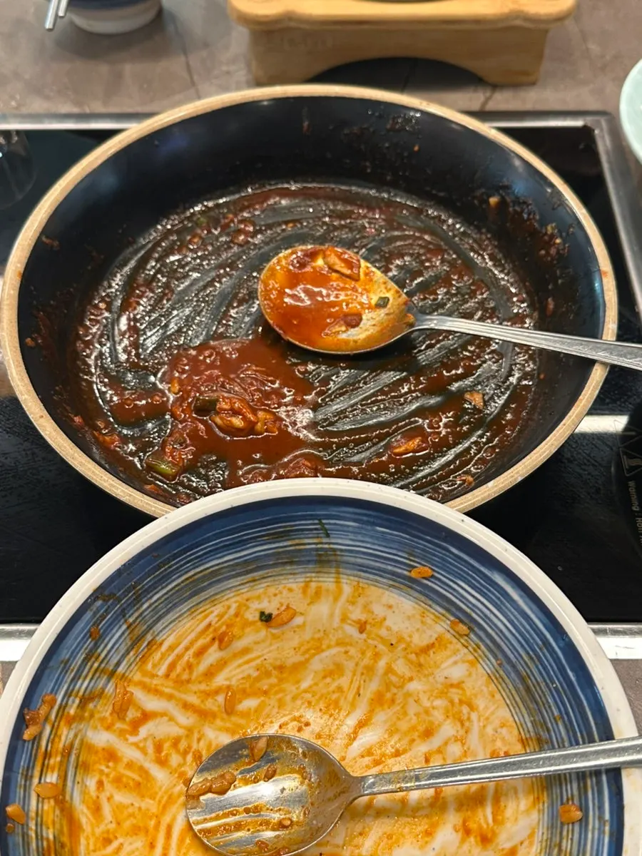 Sungnyung made by adding water to the rice pot