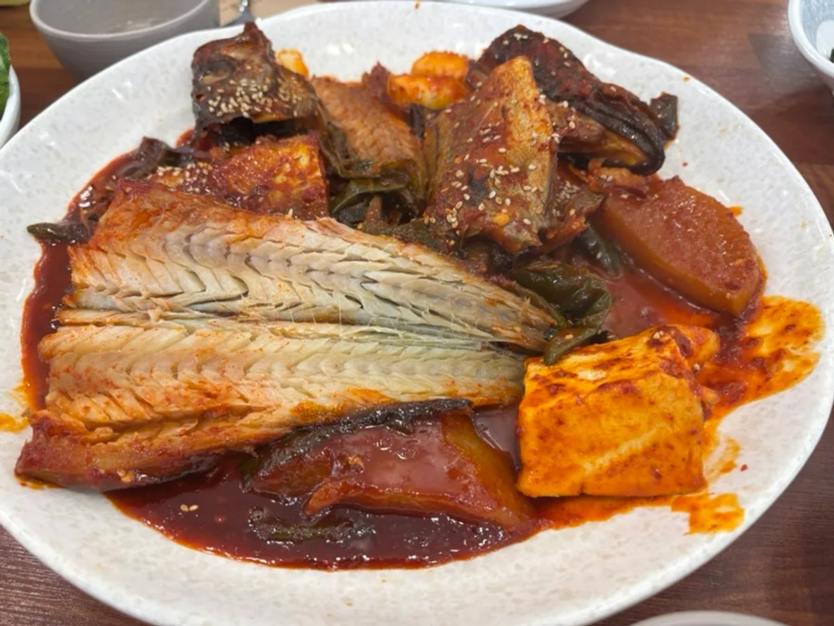 아빠찜 하남본점 시래기 코다리조림 상차림